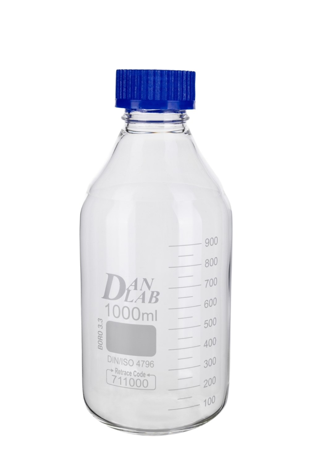 Obrazek Butelka szklana na odczynniki z zakrętką GL45 1000 ml