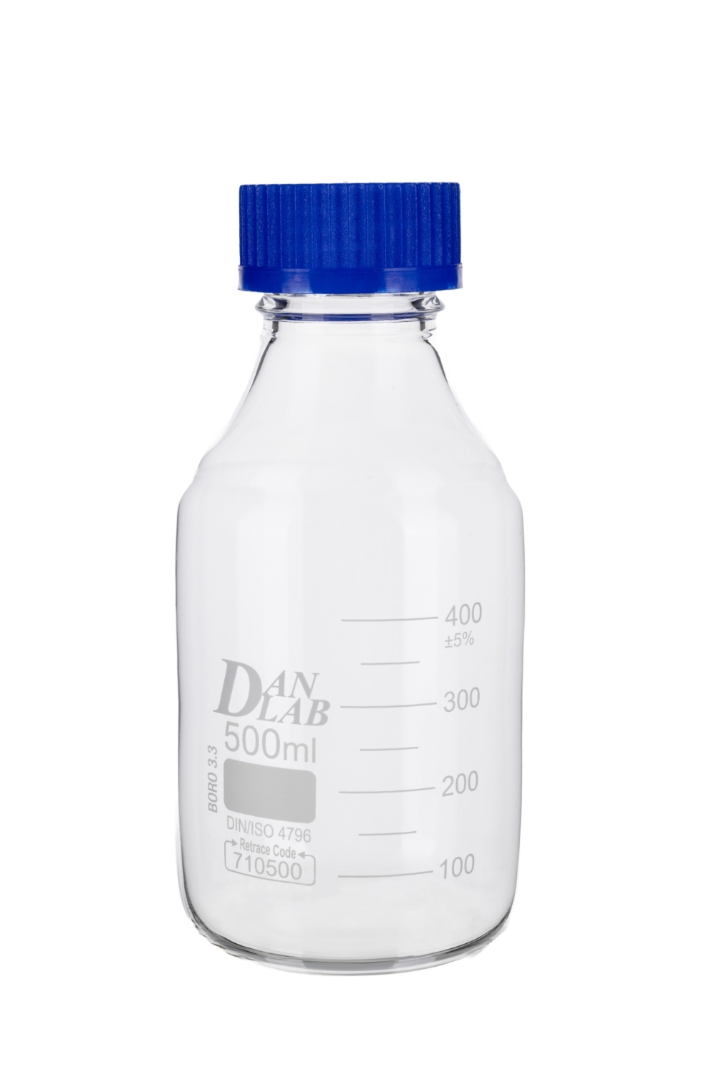 Obrazek Butelka szklana na odczynniki z zakrętką GL45   500 ml