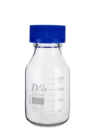 Obrazek Butelka szklana na odczynniki z zakrętką GL45   250 ml