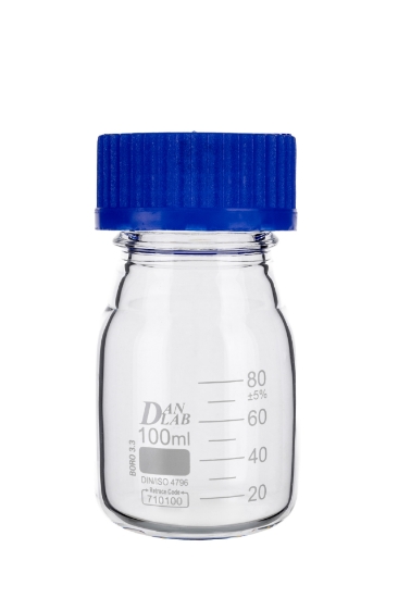 Obrazek Butelka szklana na odczynniki z zakrętką GL45   100 ml