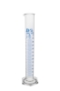 Obrazek Cylinder miarowy z podstawą sześciokątną 250 ml klasa A skala niebieska, certyfikat serii