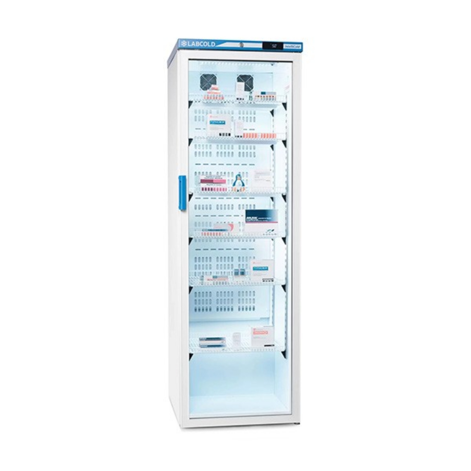 Obrazek Chłodziarka farmaceutyczna pojedyncza Labcold 340 l, drzwi przeszklone