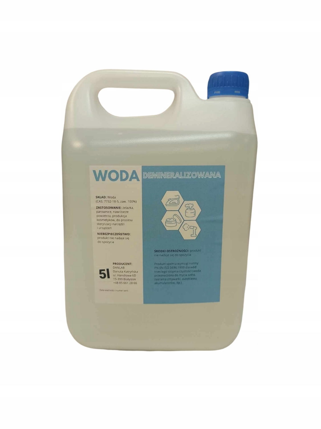 Obrazek Woda demineralizowana 5 L