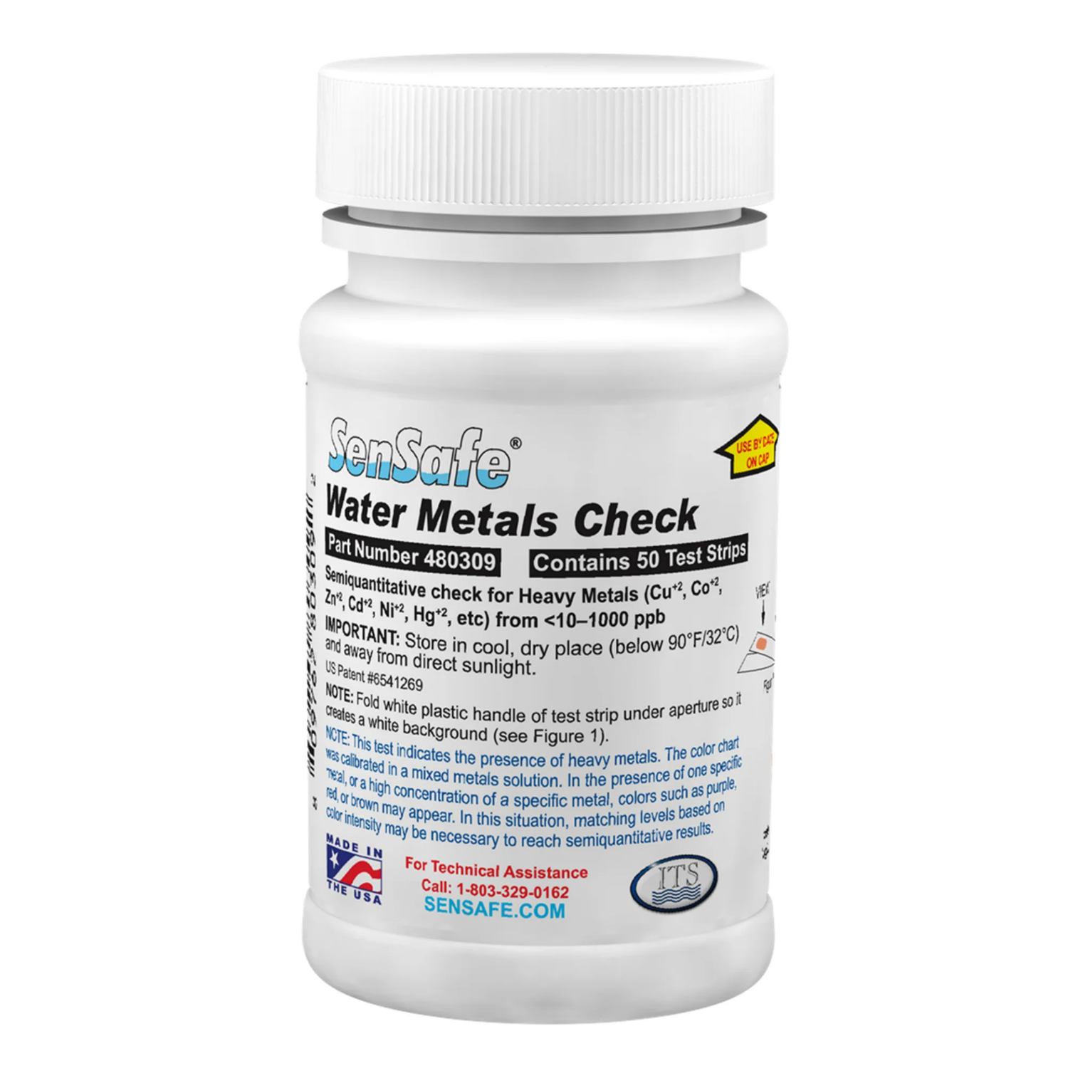 Obrazek SenSafe Water Metals Check – test paskowy do wykrywania metali ciężkich w wodzie (50 szt.)