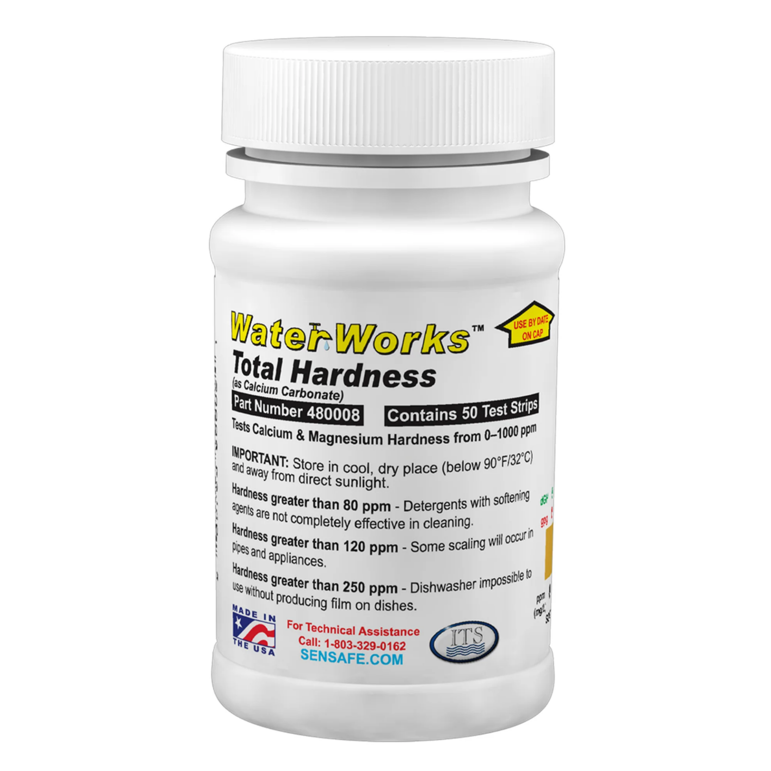 Obrazek WaterWorks Total Hardness – test paskowy do oznaczania twardości ogólnej wody (50 szt.)