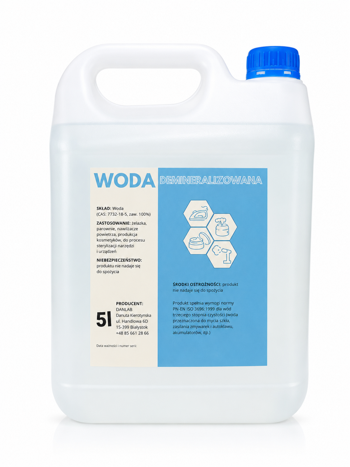 Obrazek Woda demineralizowana 5 L