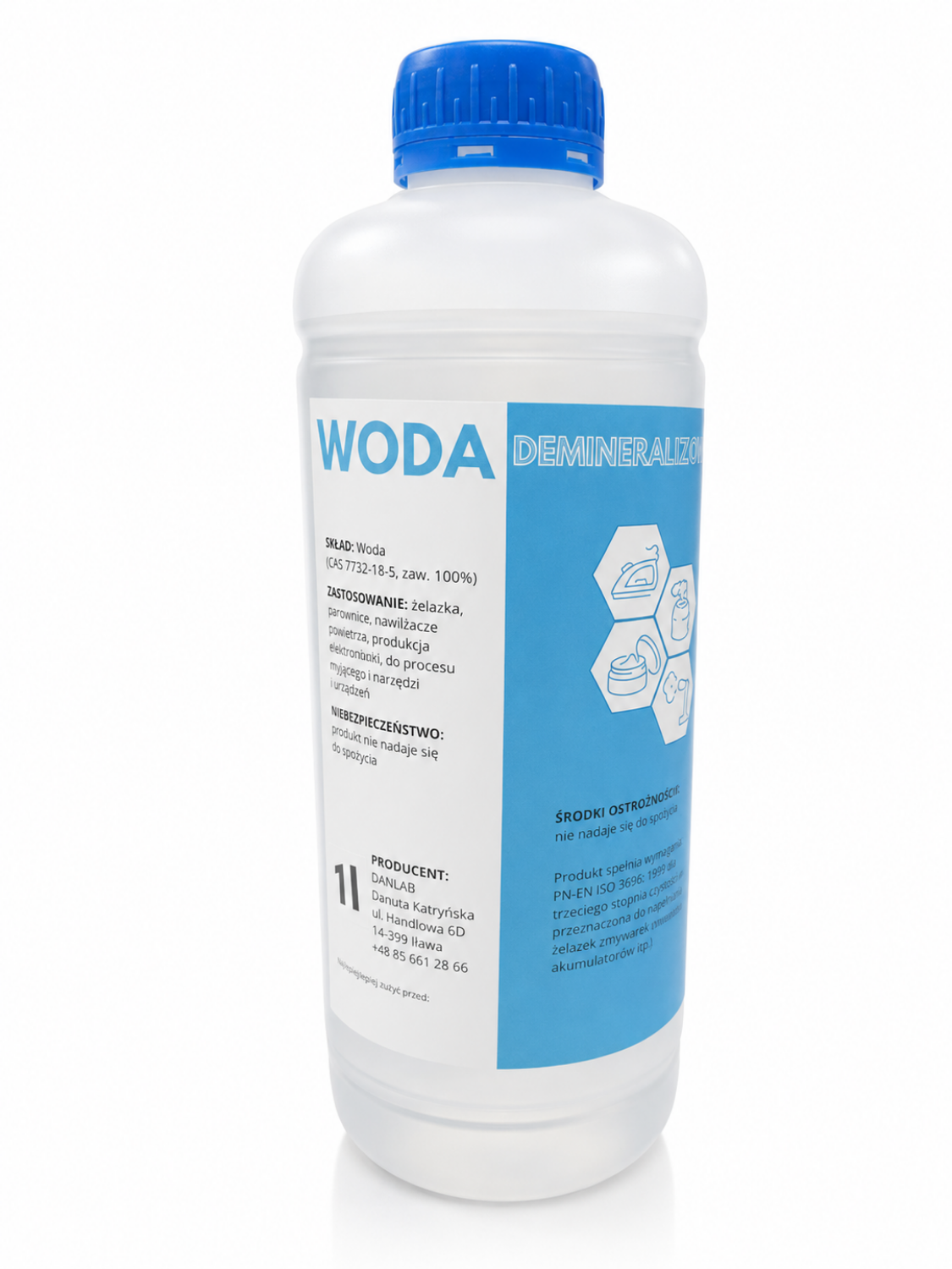 Obrazek Woda demineralizowana 1 L