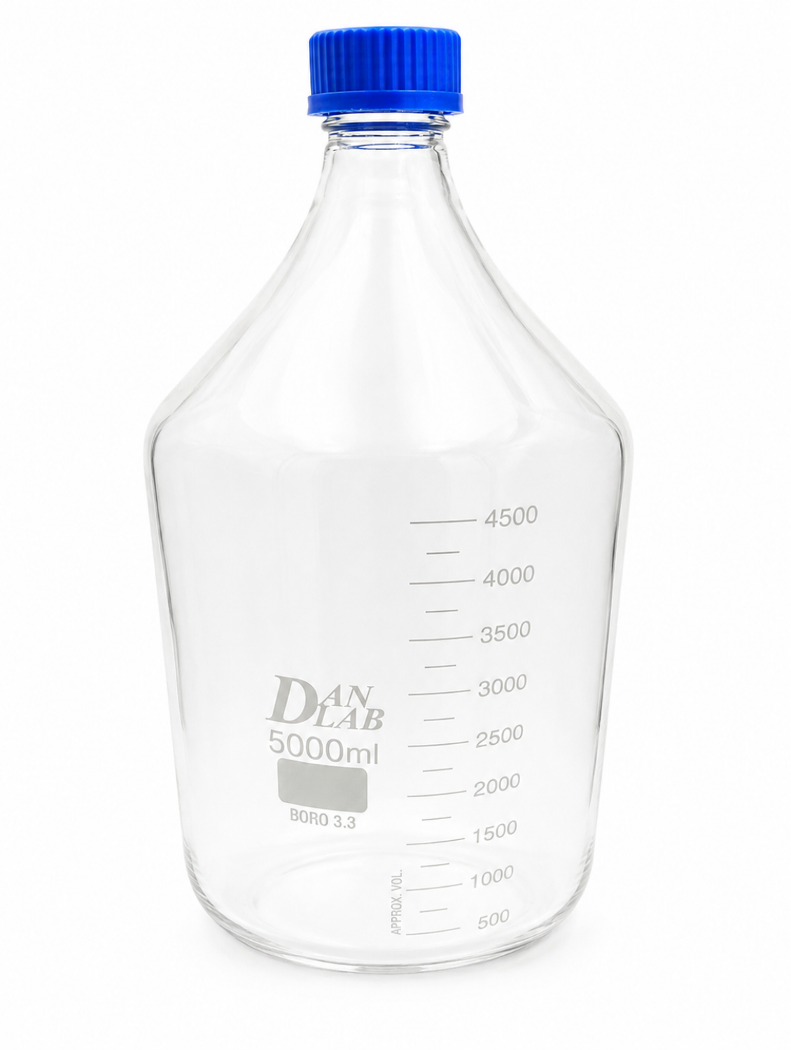 Obrazek Butelka szklana na odczynniki z zakrętką GL45 5000 ml