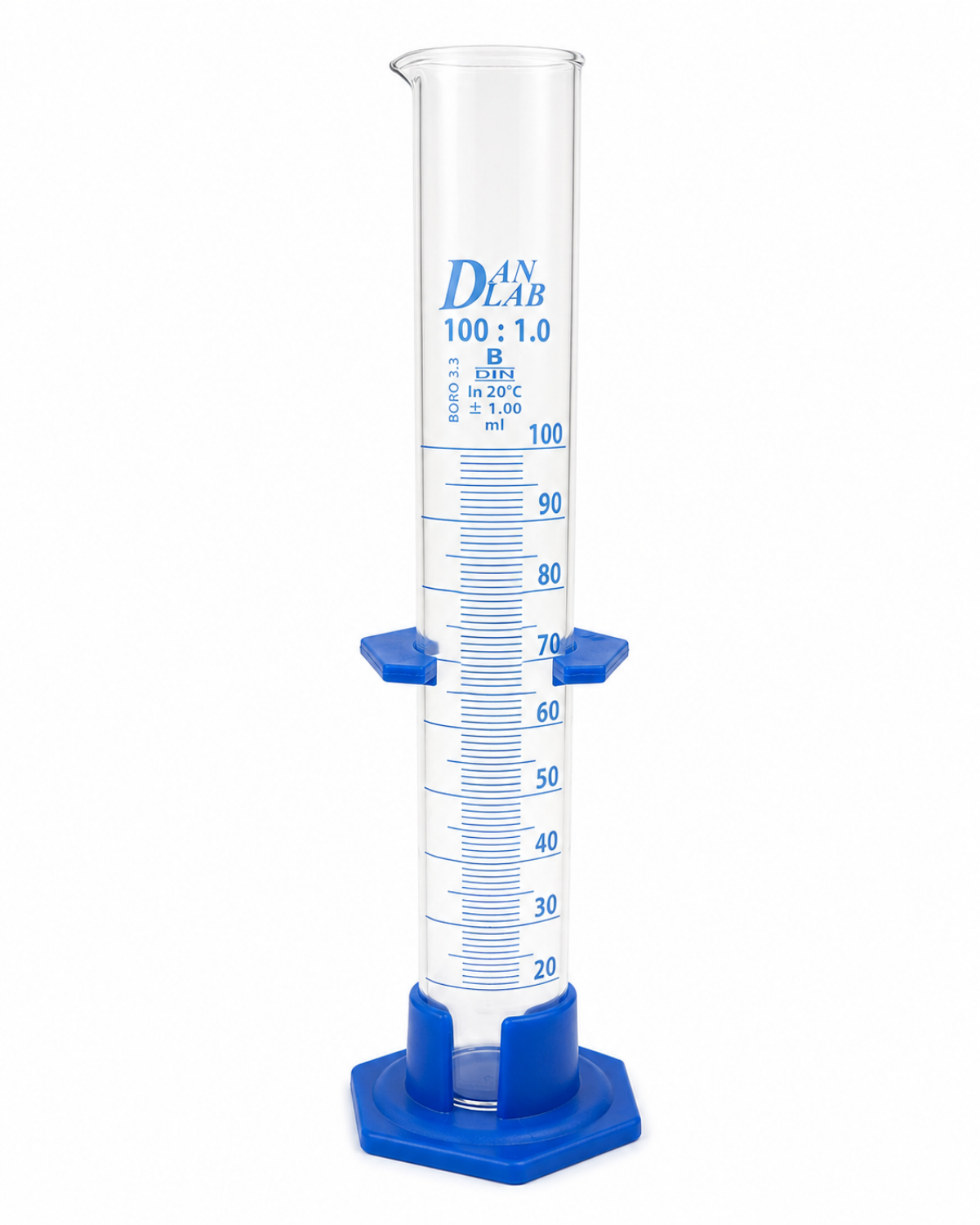 Obrazek Cylinder miarowy klasy B z podstawą z PP 100 ml 