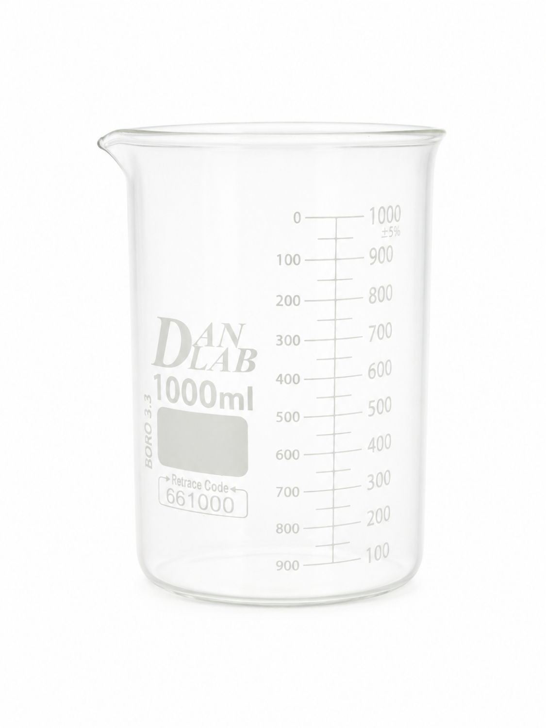 Obrazek Zlewka niska z wylewem 1000 ml 