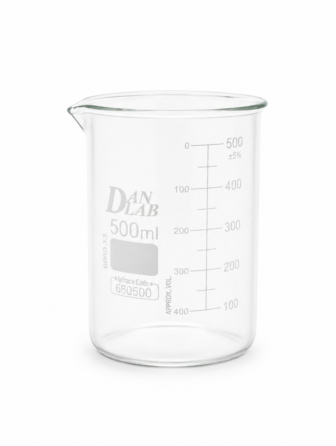 Obrazek Zlewka niska z wylewem 500 ml 