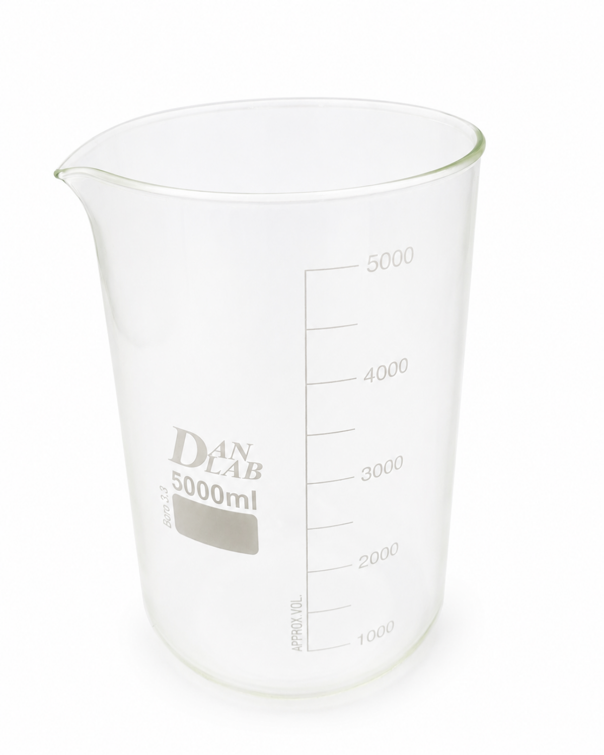 Obrazek Zlewka niska z wylewem 5000 ml 