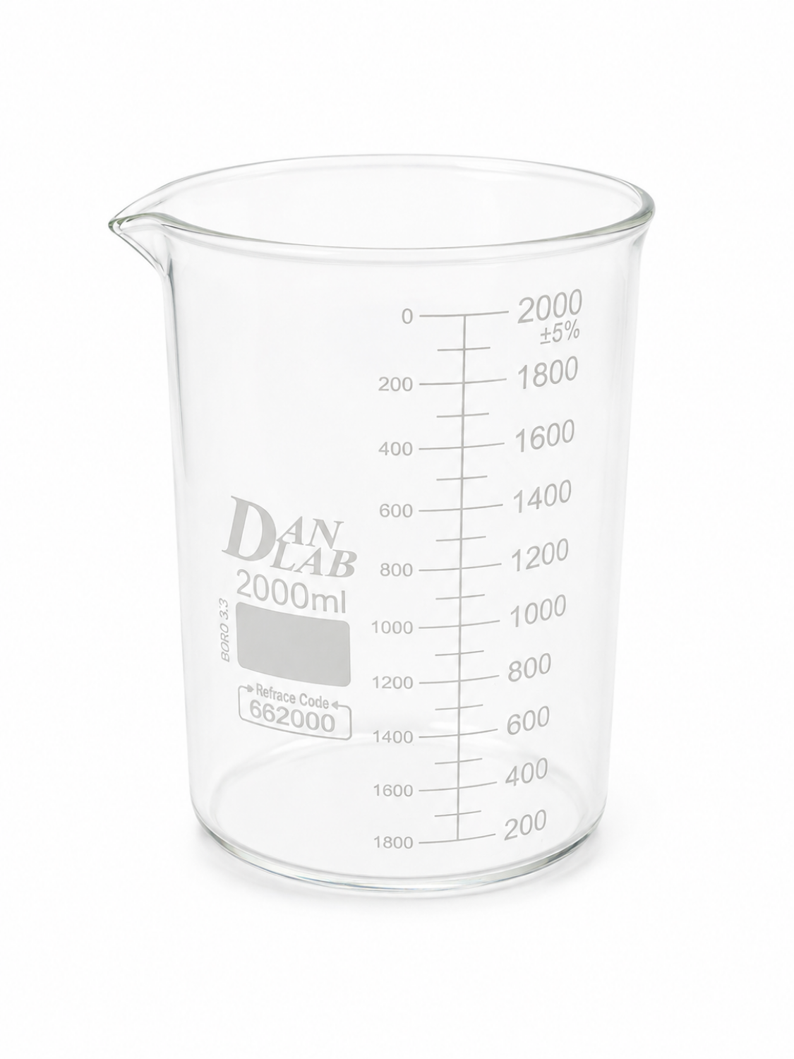 Obrazek Zlewka niska z wylewem 2000 ml 