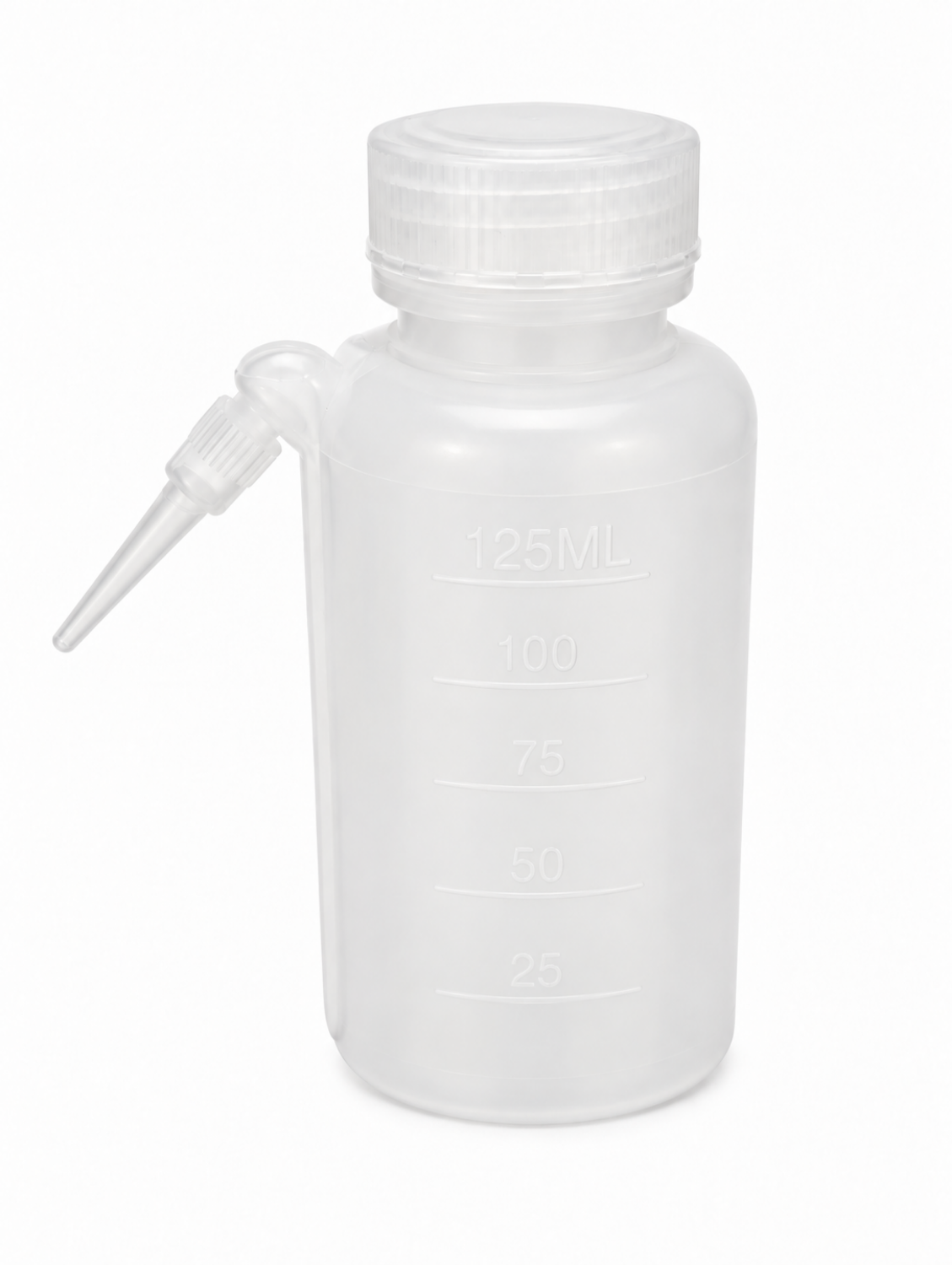 Obrazek Tryskawka laboratoryjna z formowaną rurką dozującą 125 ml 